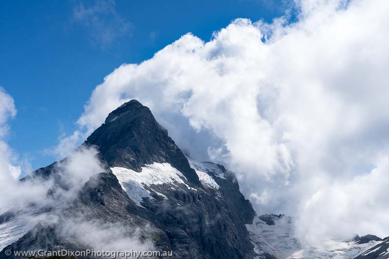 image of Mt Hooker summit clouds 1